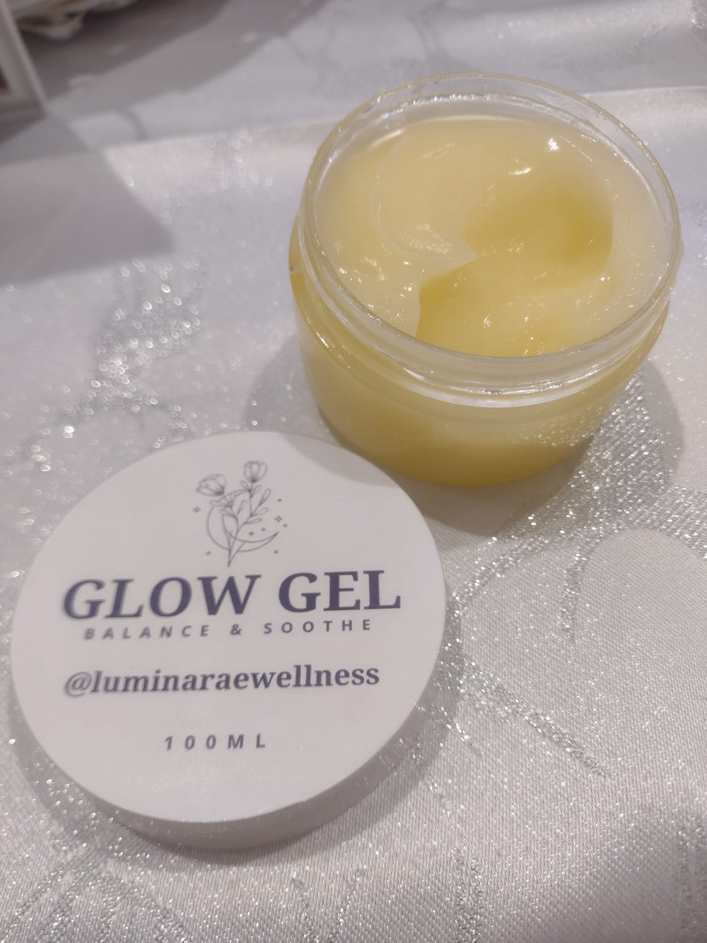 Glow Gel  Glow Gel - Balance and Soothe | Natural Hydrating and Calming Cleanser, Moisturizer and Aftersun: Aloe Vera, Rosehip Oil and Essential Oils